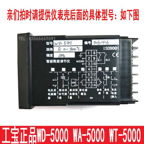 WD-5000 WA-5000 WT-5000工宝温控仪 正品余姚温度仪表Temadix