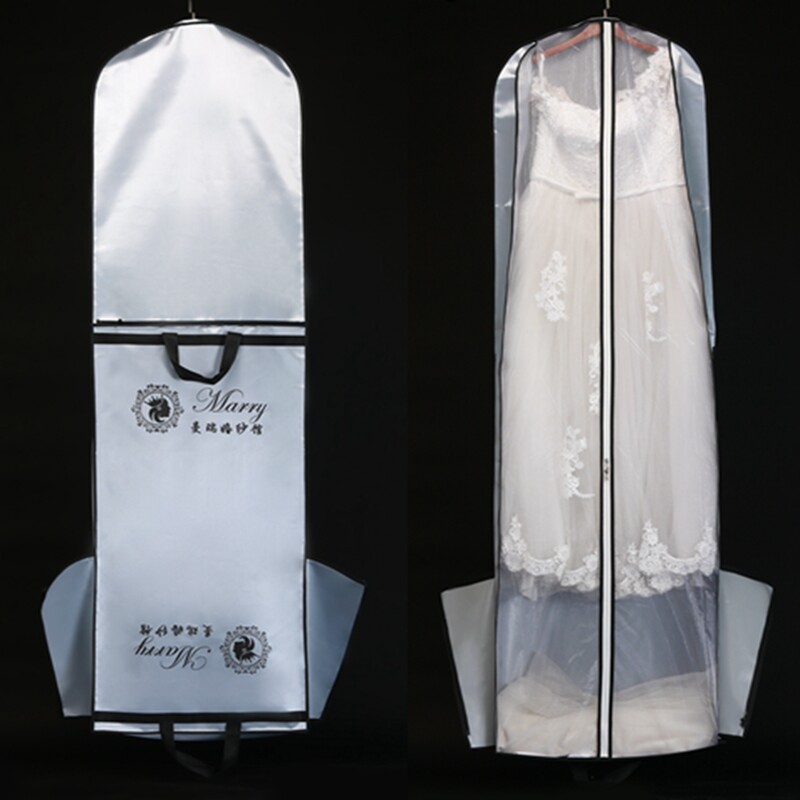 高档 防尘套2长米婚纱提服大拖尾高档防水手礼箱子两用袋子防尘罩