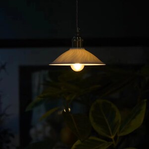 半闲甄选茶室书房人文氛围感刻纹瓷陶灯计软装搭配吊灯空间设罩风