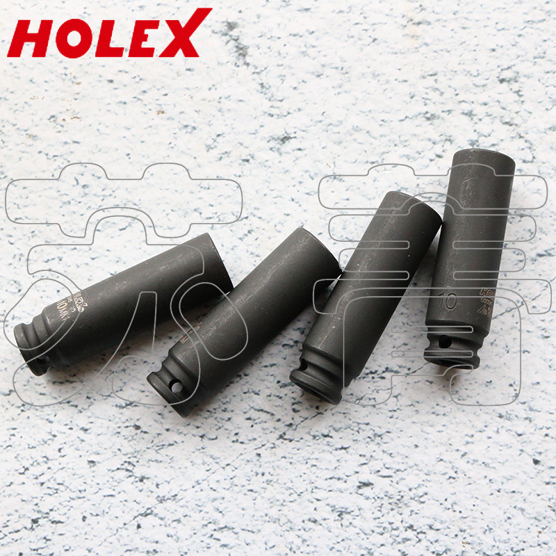 德国霍夫曼HOLEX 加长型冲击式六角套筒 1/4英寸
