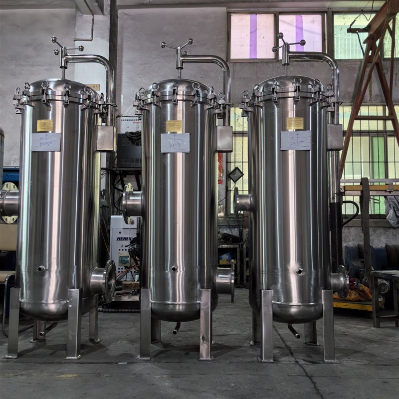 生产304/316L不锈钢布袋式过滤器工业电泳漆O涂料冷却水废水过滤