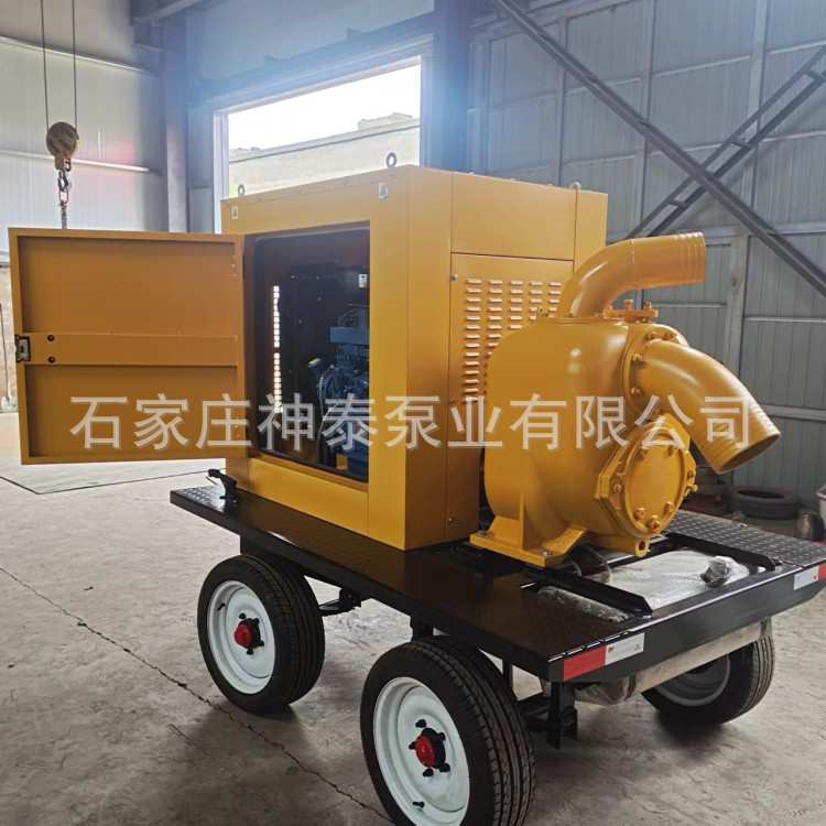 800立方移动式柴油机自吸污水泵 大流量防洪 排涝抽水泵 移动泵车