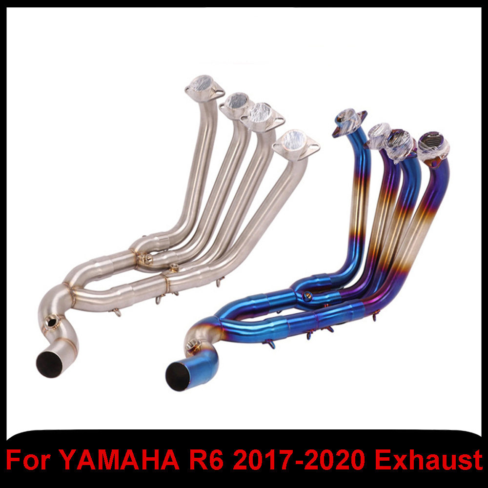 适用于摩托跑车改装17 18 19 20年R6前段排气管YZF-R6分体排气管