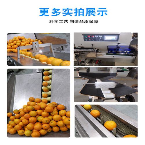 水果蔬菜自动上料包装机 脐橙沃柑枕式包装机柑橘打包机