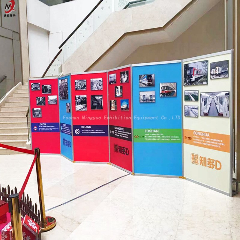 八棱柱展架铝合金画展o展板户外活动黑色移动学校摄影挂画活动屏