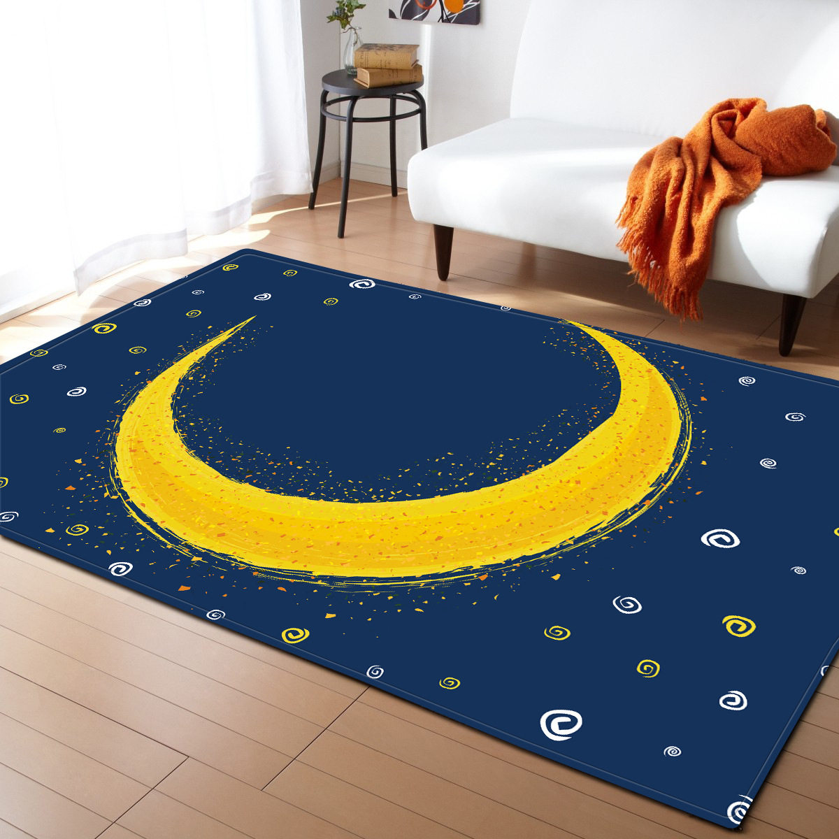 现代小清新创意插画简约客厅地垫卧室地毯ebay亚马逊货源代发图案
