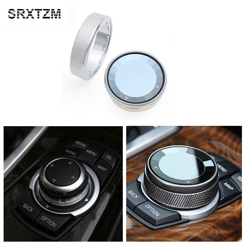适用宝马改装按键新1 2 3 5系X1 X3X5X6水晶多媒体大旋钮中控改装
