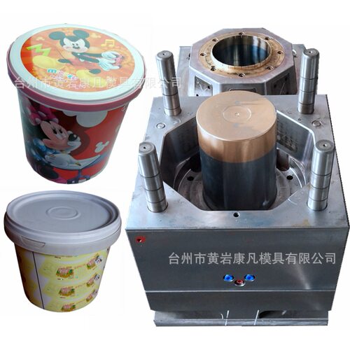 注塑水桶模具内贴标热转印加厚
