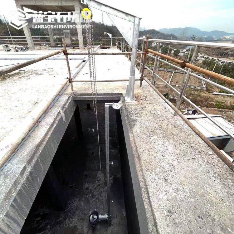大功率潜水搅拌机III型安装系统耦合支架导轨配套100方管起吊装置