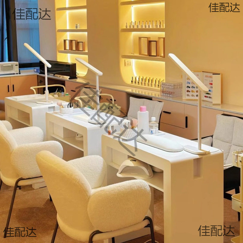 美甲客椅中古风时尚网红桌椅套装简约韩式经济型店桌子日式单双人