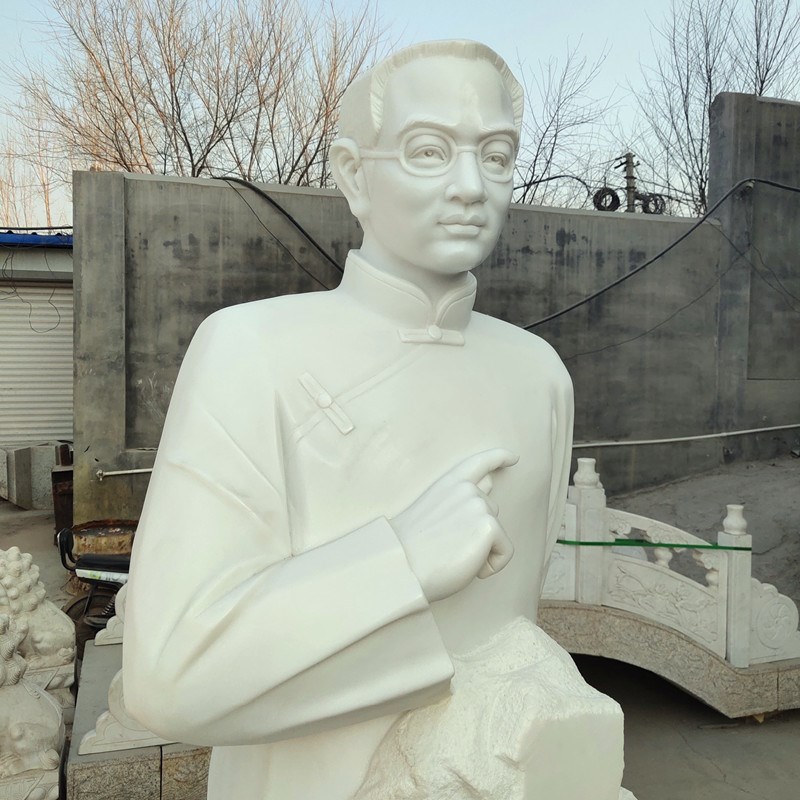 传统陶行知石雕人物大型s汉白玉雕像图书馆校园文化古现代雕塑摆