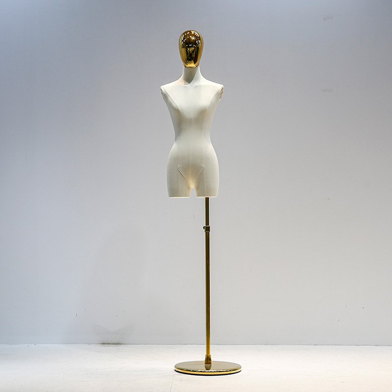 挂件手韩版小胸锁骨模特r道具女半身服装店橱窗展示架电镀加厚底