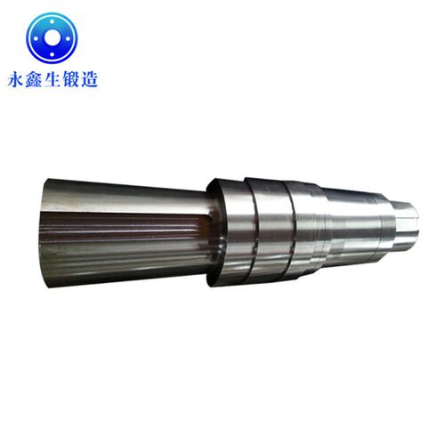 山西法兰厂锻造4o5钢主轴锻件4CR2NIMOV锻件