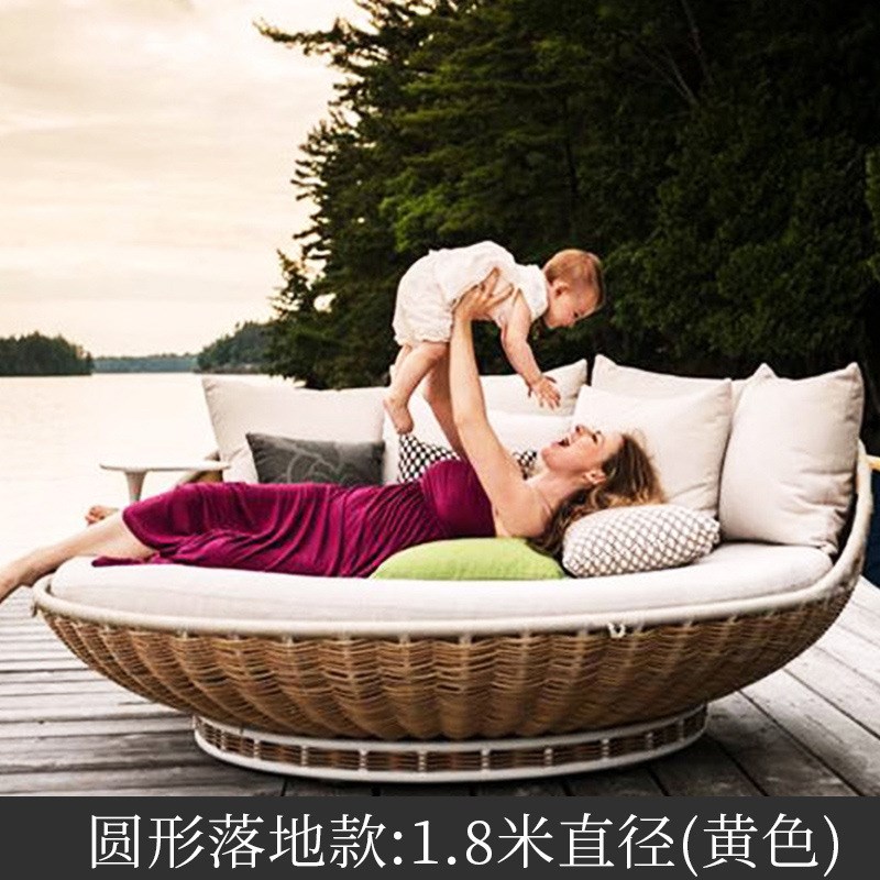 网红打卡双人秋千户外休闲吊篮吊椅藤椅室内阳台懒人悬挂藤编吊床