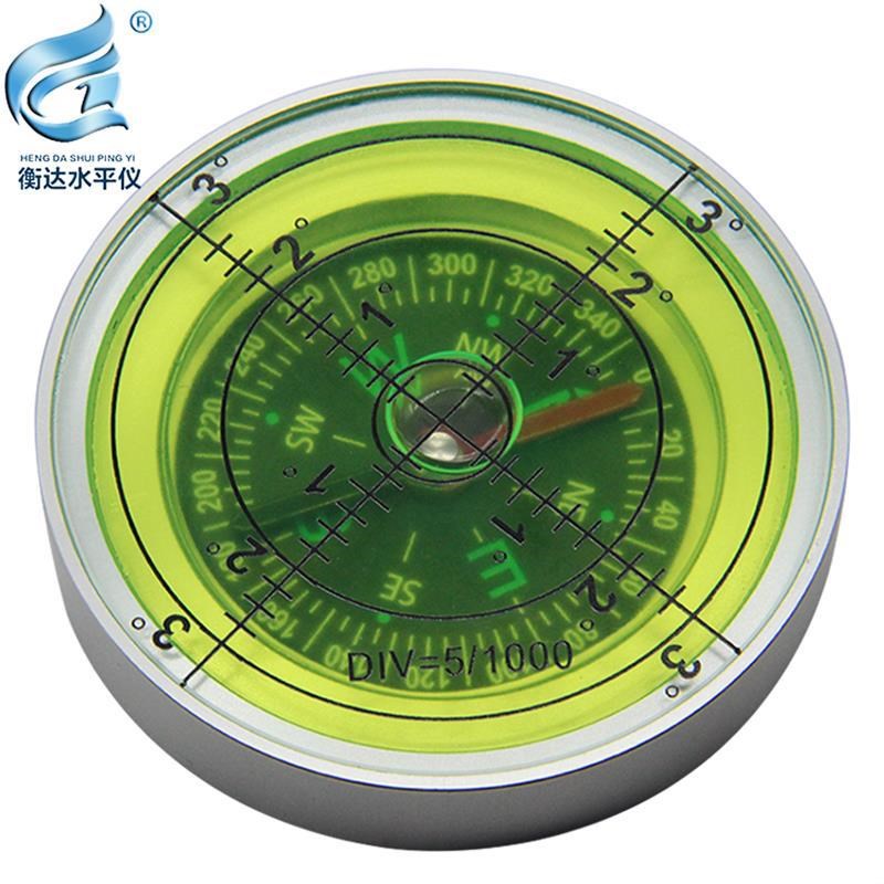 全金属水平仪万向指南q水平仪便携式罗盘水平气泡指北水准仪水平