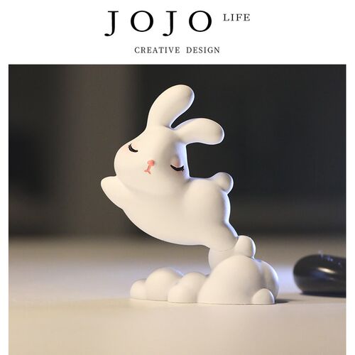JOJ你S L饰 PD.Rabbit.迷O摆件高级装.品小摆件兔飞猛进  云兔