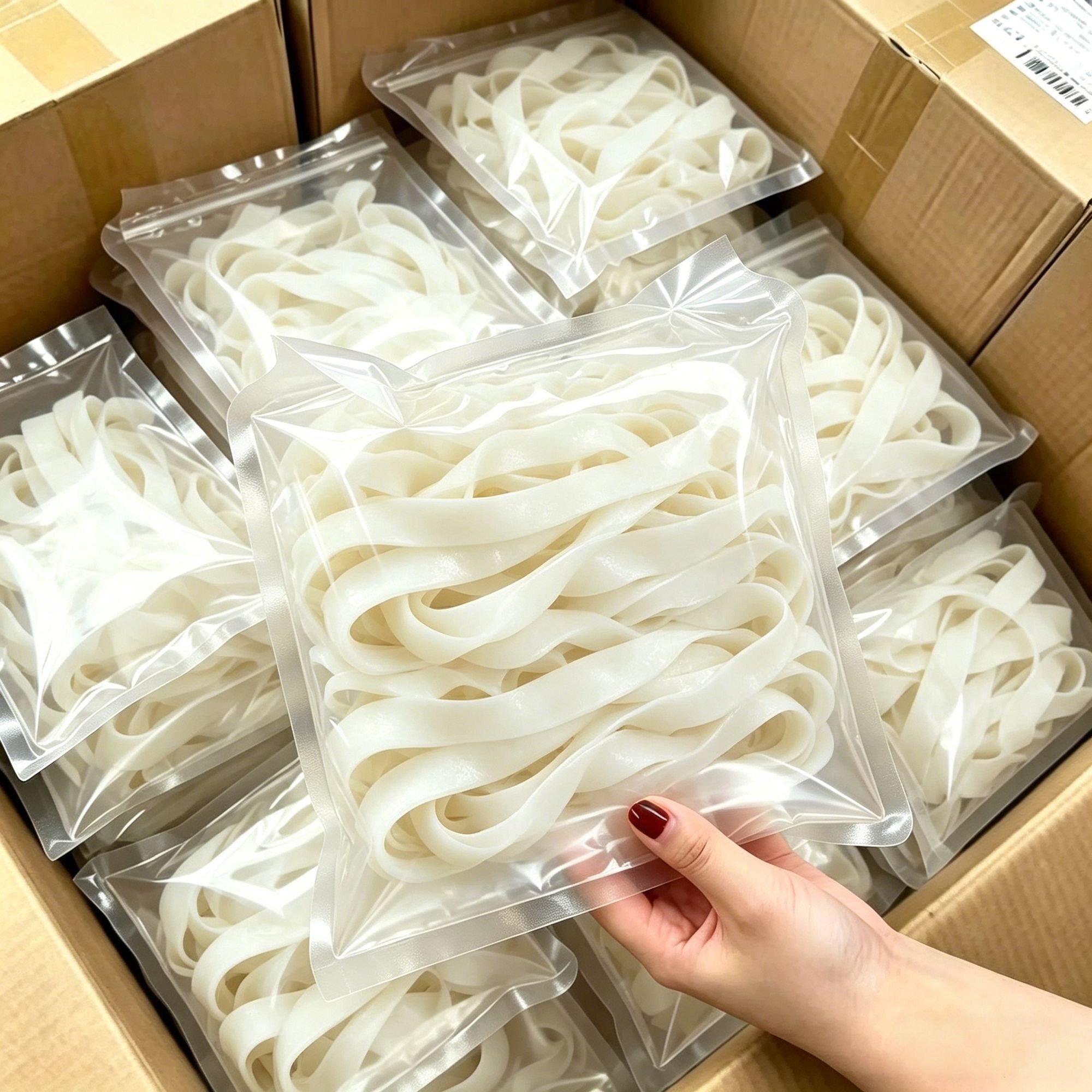 正宗河粉鲜河粉牛河广东鲜切湿河粉新鲜炒粉米粉摆摊整箱专用