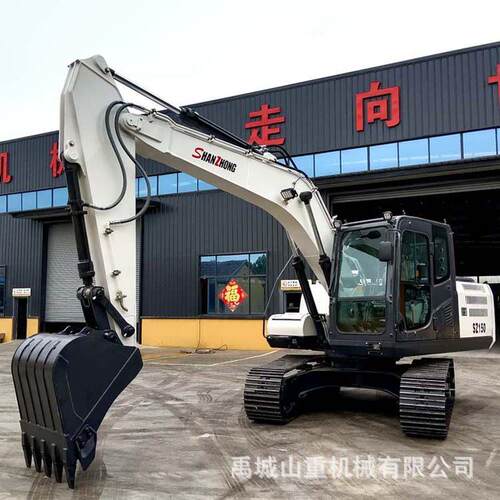 山重工厂SZ150液压履带挖掘机15吨国四液压钩机挠子土方工程
