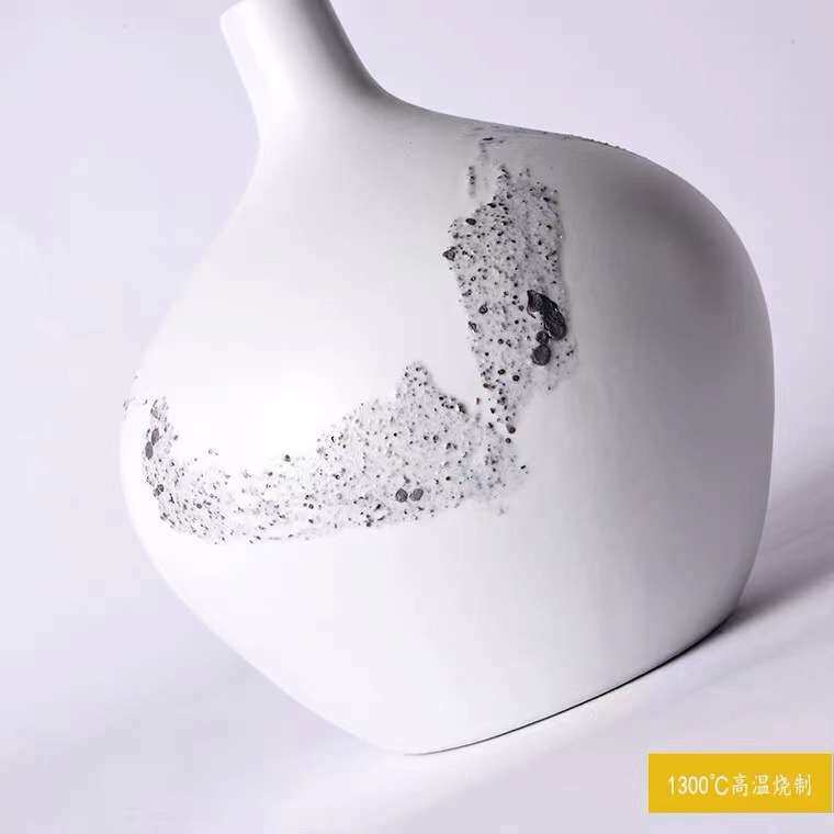 新中式陶瓷家居装饰品摆件样板间客厅书房玄关插花餐桌花瓶摆设