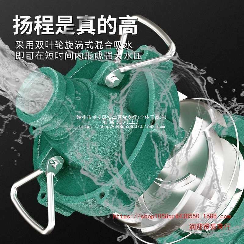 潜水泵220V高扬程高压水泵农用灌溉家用单相380V1寸2寸深井抽水泵