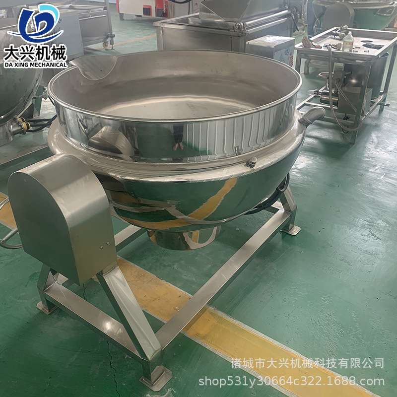 熟食卤味卤煮锅 全自动牛蛙卤煮夹层锅 蒸汽型可倾式五花肉卤煮锅