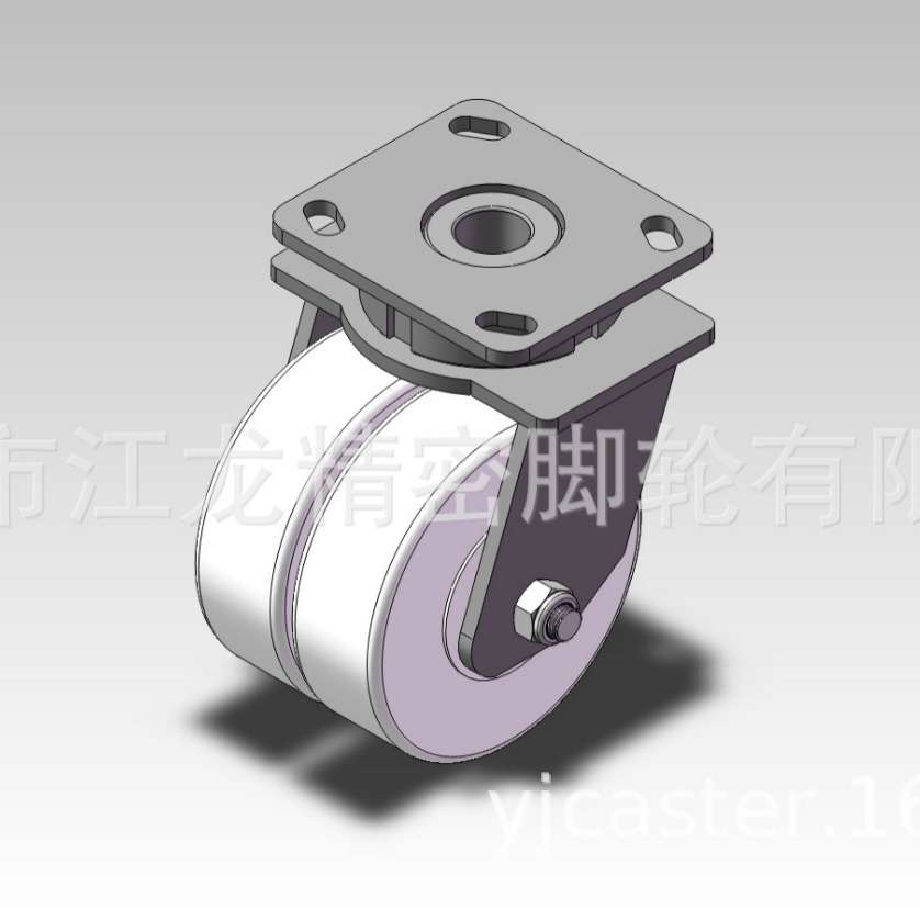 尼龙脚轮江龙精密脚轮轻型3寸4寸5寸万向轮静音重型手推平板轮子