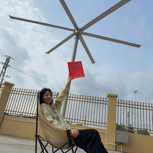 圣田景区落地户外立柱式特大风扇