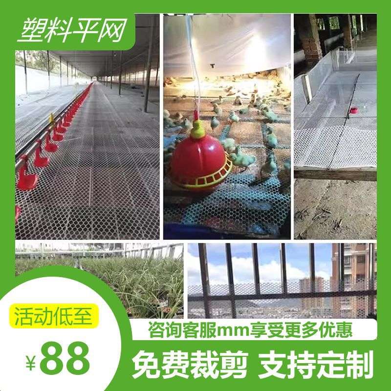 育雏养鸡鸭加厚塑料平网过滤阳台防护防坠围栏床垫用养殖漏粪网床