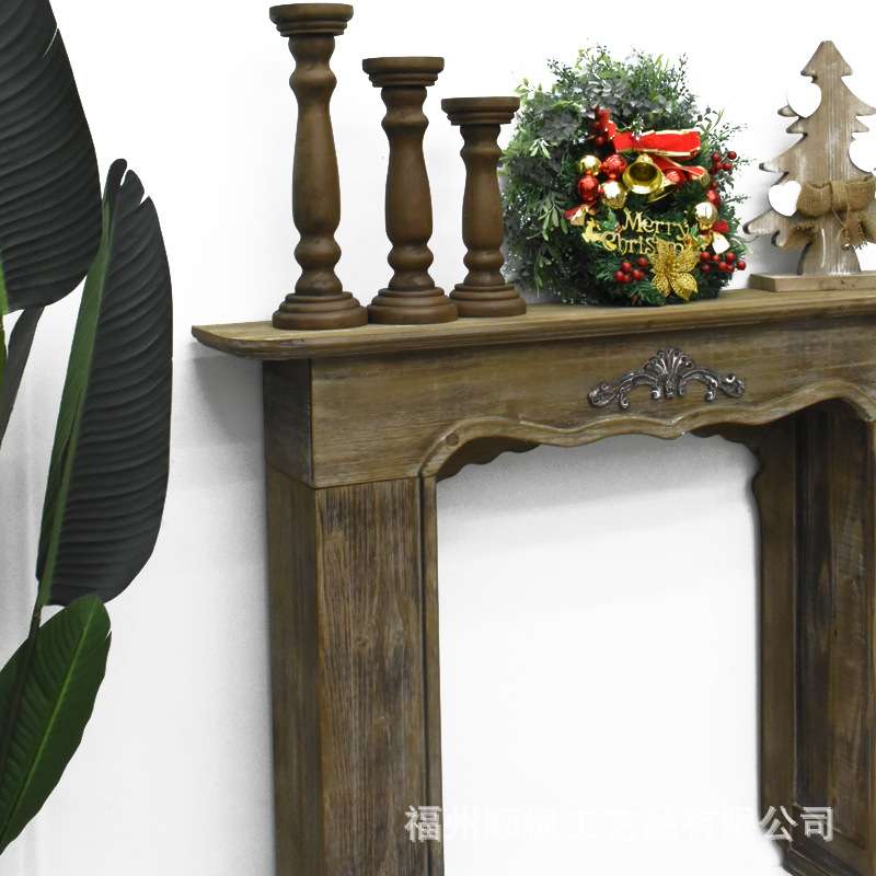 欧式实木雕花壁炉仿古装饰欧式家庭装饰柜客厅摆设壁炉