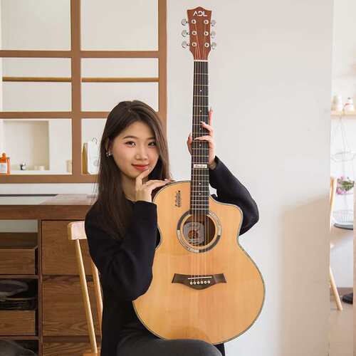 单板吉他 guitar41寸亮光民谣木吉他厂家面单 D25N