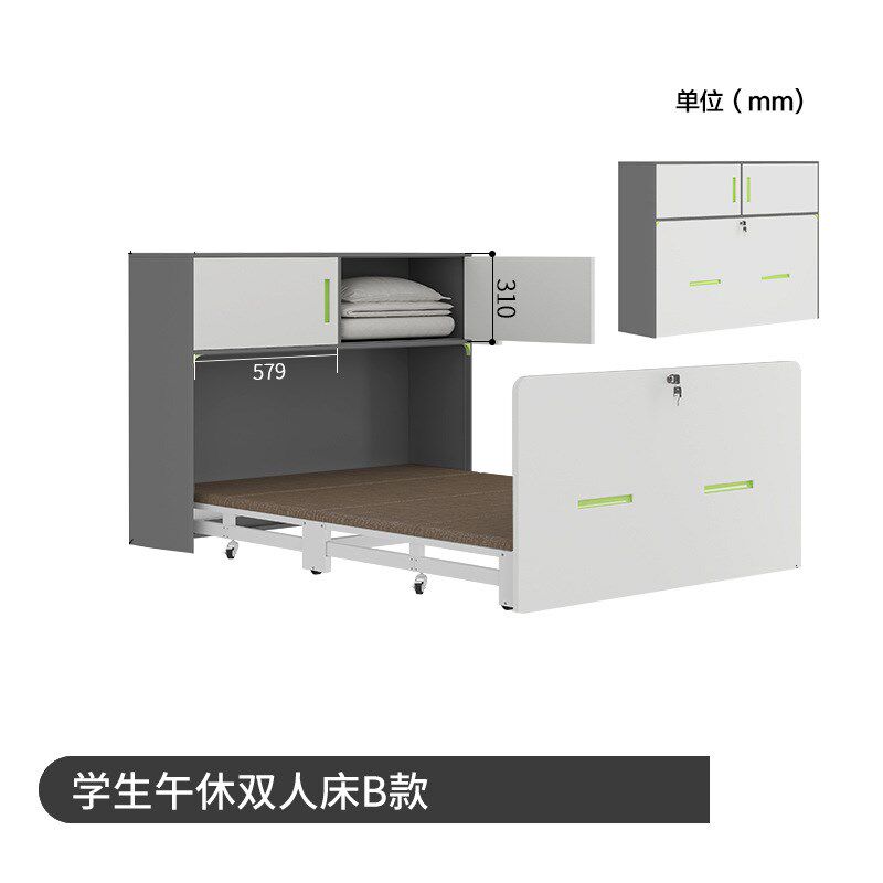学校教室折叠午休床单人床幼儿园午睡床办公室多功能折叠床陪护床