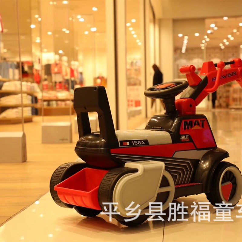供货儿童挖土机 宝宝滑行助步车 灯光音X乐儿童工程车