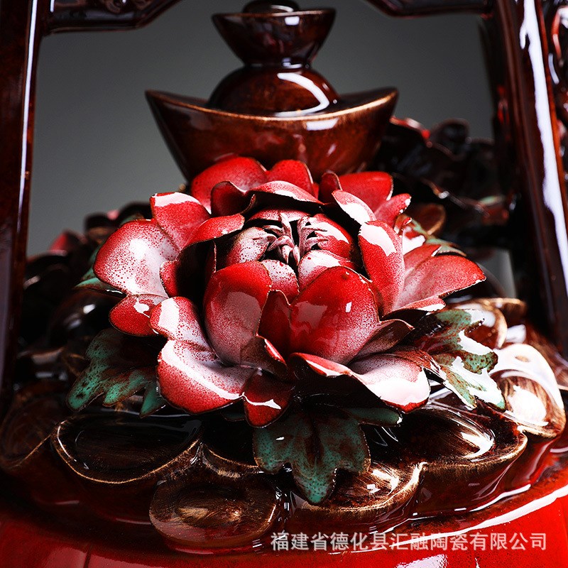 陶瓷富贵桶 一桶金n摆件大水桶聚宝盆存钱罐客厅办公室桌面工艺品