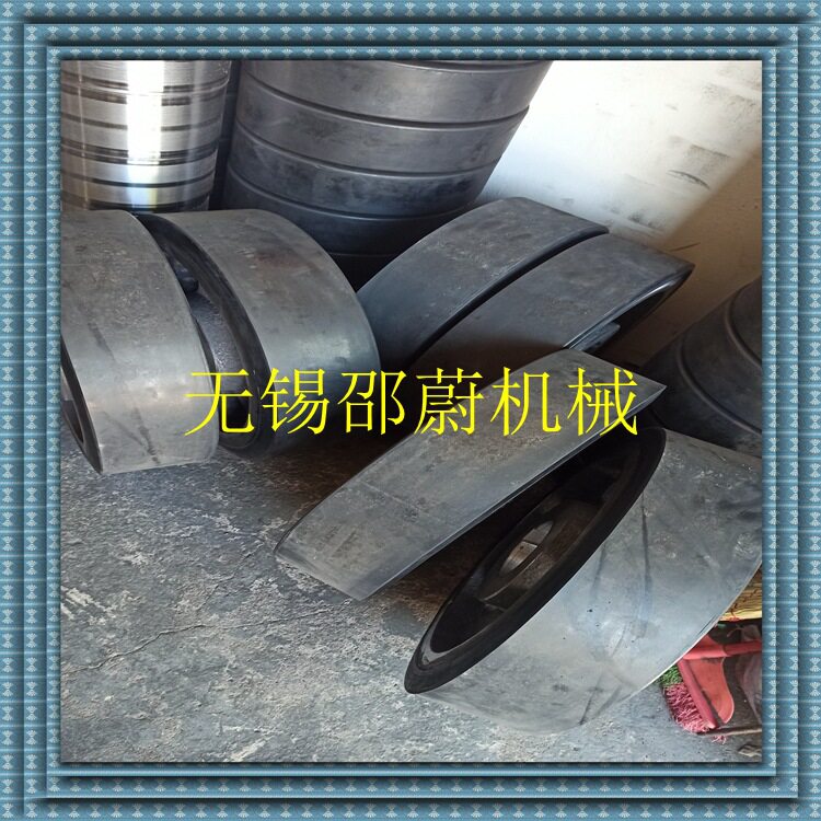 厂家货源供应刮泥机滚轮架橡胶轮