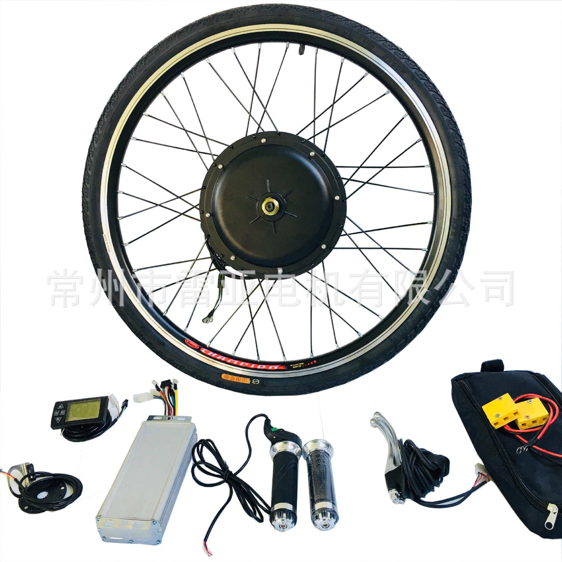 26寸48v1000w电动自行车前驱改装套件出口欧美20‘24’26‘28’27