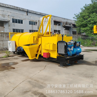 小型3方双滚筒加热沥青搅拌机