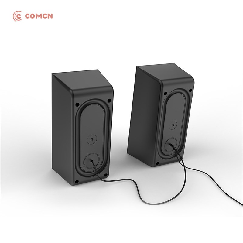 2023款台式电脑音箱低音炮USB2.F0RGB灯3W*2桌面音响对箱
