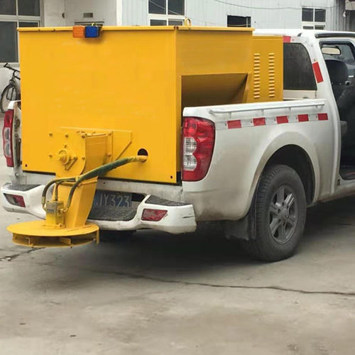 融雪剂撒布机市政路面养护融雪剂撒布车汽油手推撒盐机