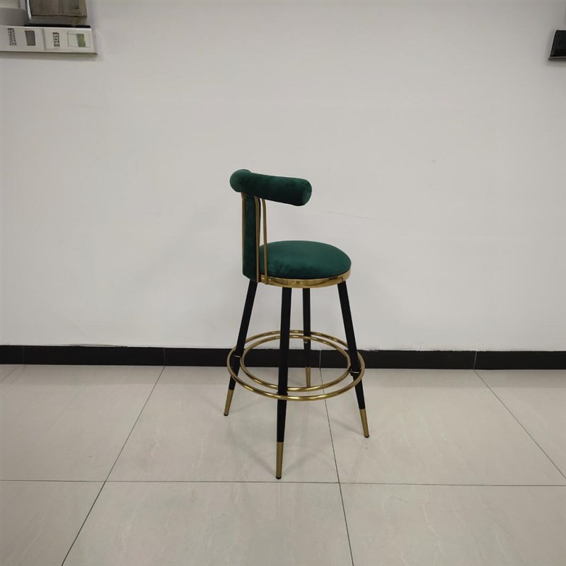 轻奢吧台椅酒吧高脚凳现代简约z家用靠背高脚椅子高凳子西餐厅台