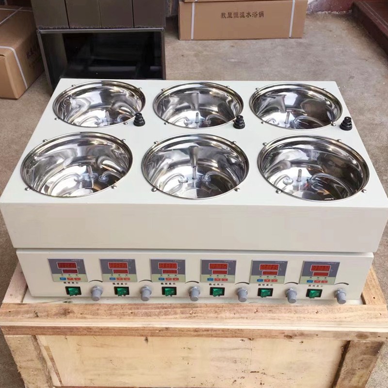 集热式磁力加热搅拌器 6头磁力搅拌D器 单独调速 控温 可水浴油浴