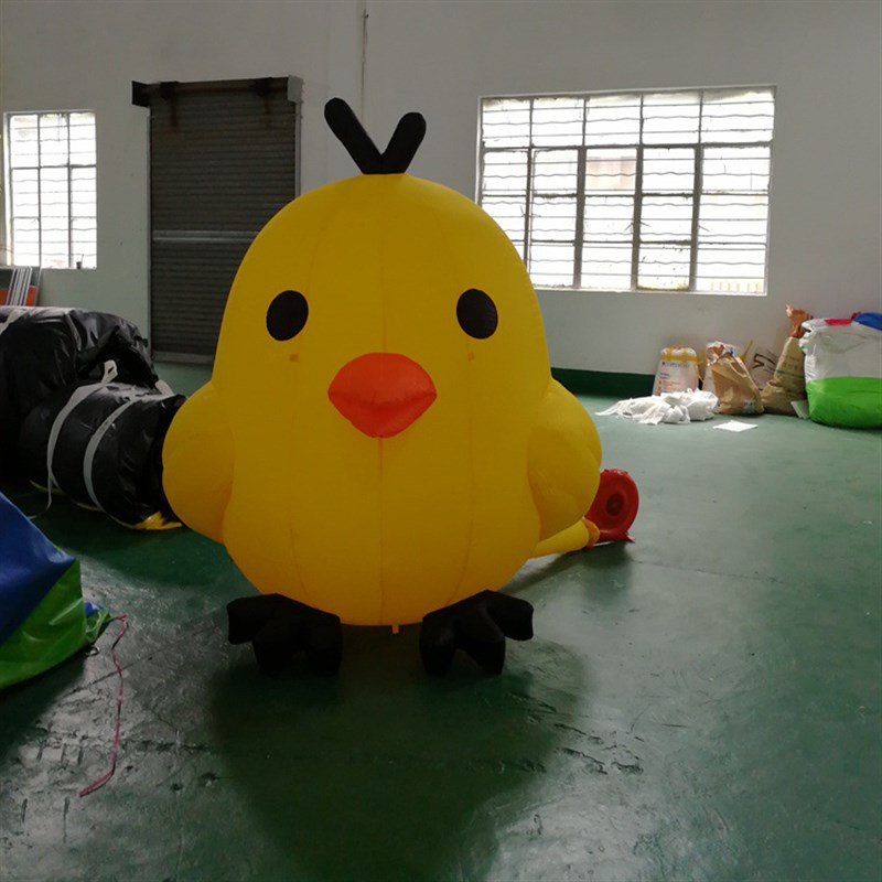 新年吉祥物充气j小黄鸡模型卡通人广告拱门 新款展览器材