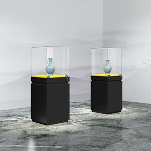 玉品馆文物展示柜古董玉器陶瓷古玩玻璃展柜珠宝博器产物展览柜台