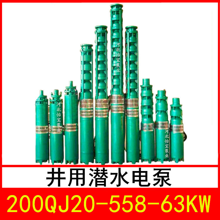 200QJ20-558/42井用潜水电泵