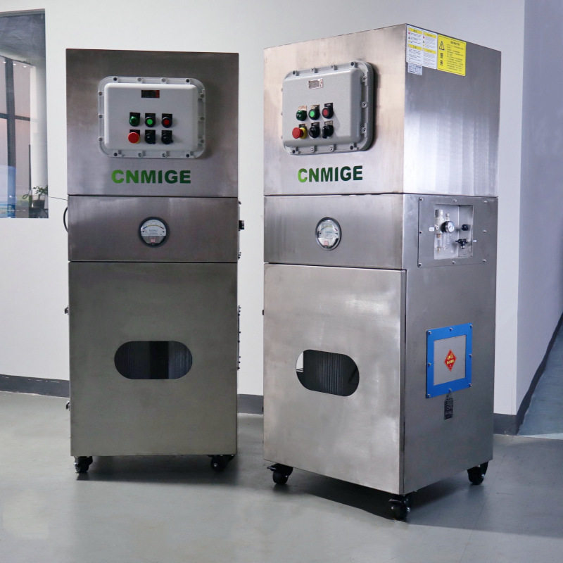 锚喷切割机单机集尘器 铣床废料加工除尘机 4KW吸石墨颗粒集尘机