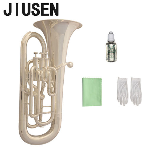 JIUSEN乐器上低音号镀银三立一斜按键上低音号大号抱号