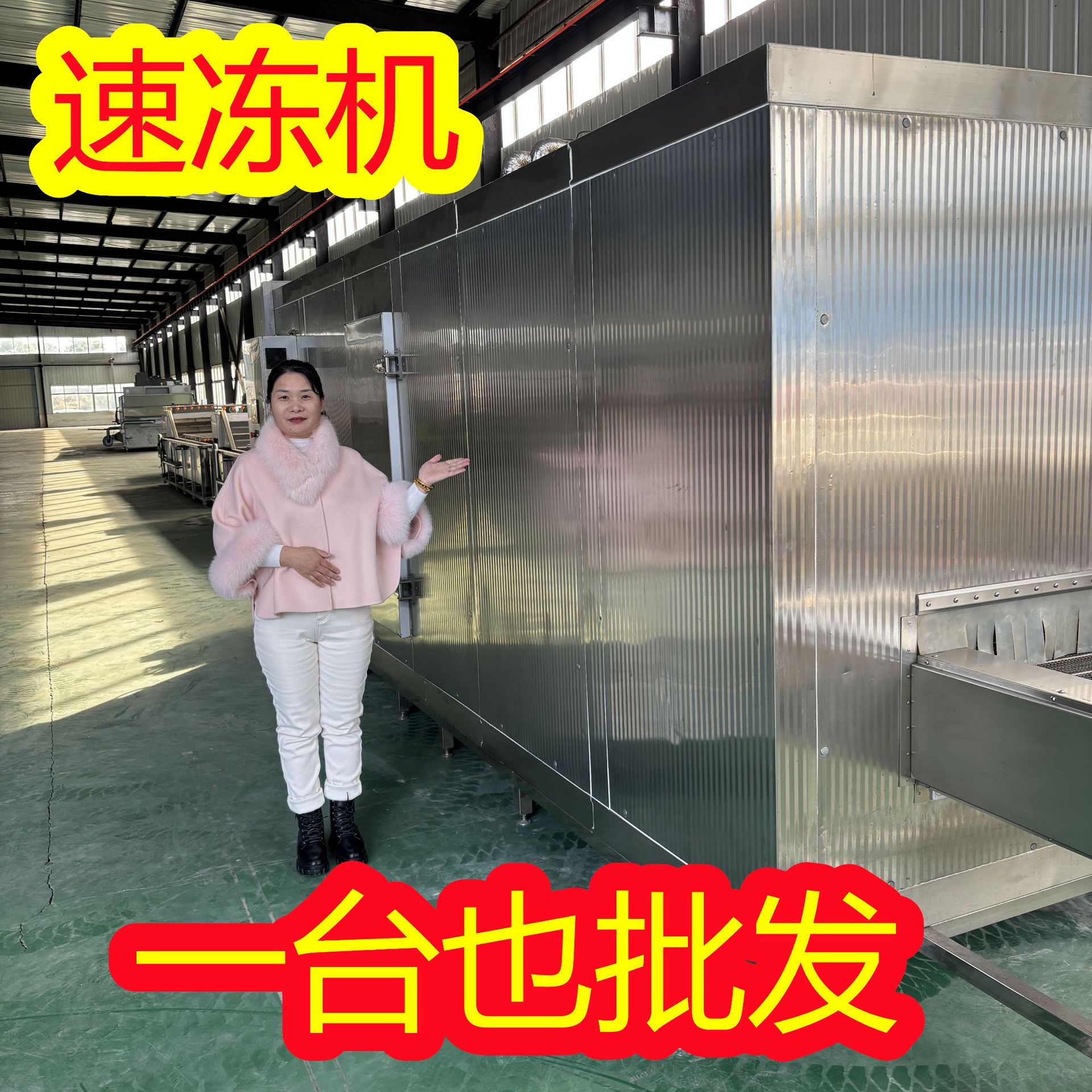 旺源商用隧道式速冻机猪尾巴鸡翅