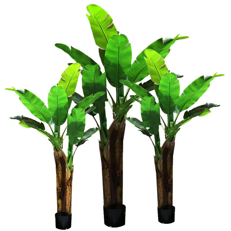 室内软装大型仿真植物芭蕉树盆栽橱窗G落地装饰热带绿植香蕉树盆
