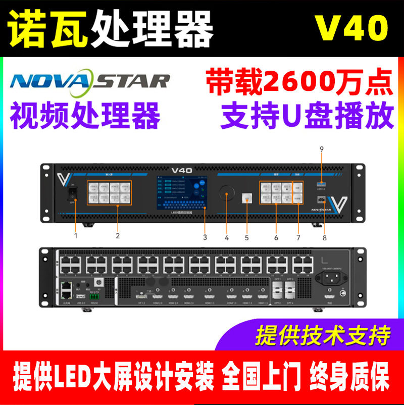 诺瓦V40高清视频处理器2600点