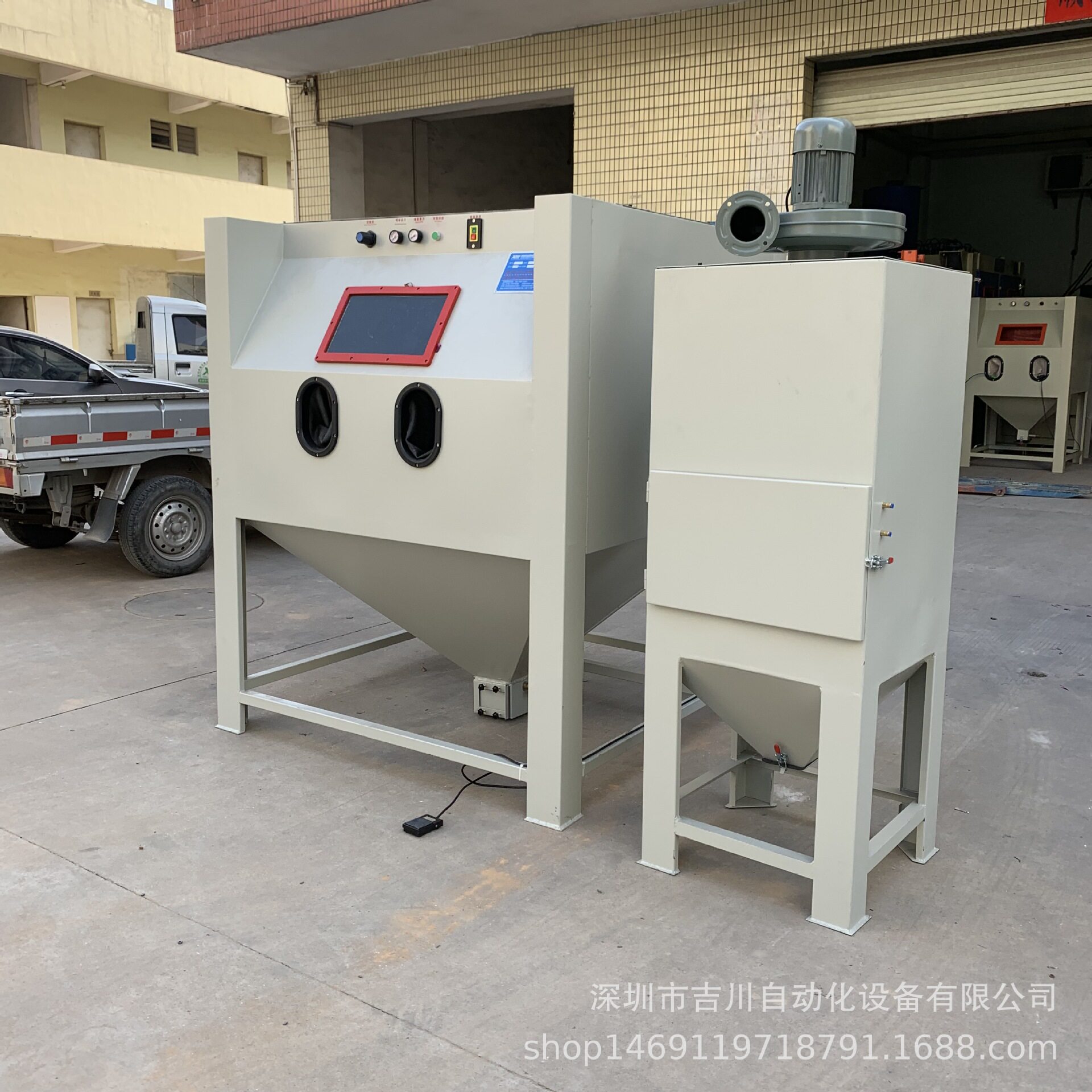 大型手动喷砂机厂家直销光学镀膜手动模具喷砂大型箱式手动喷砂机