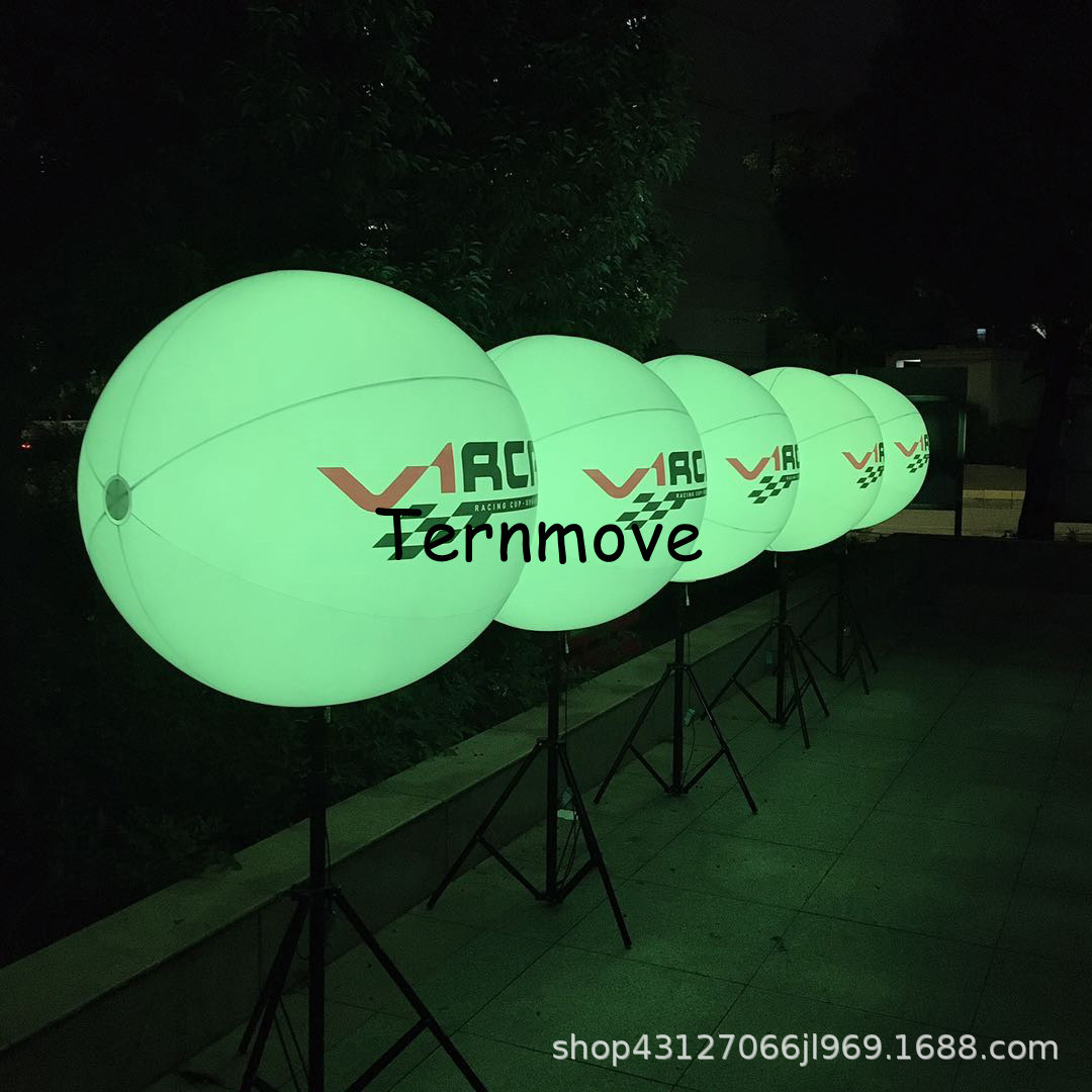 充气支架灯球全喷绘LED夜景支架灯球彩色遥控广告装饰灯球空气球